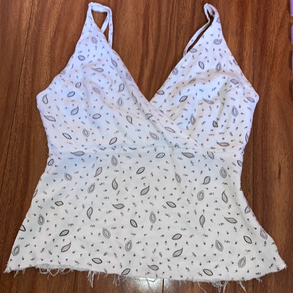 RVCA paisley tank top size small